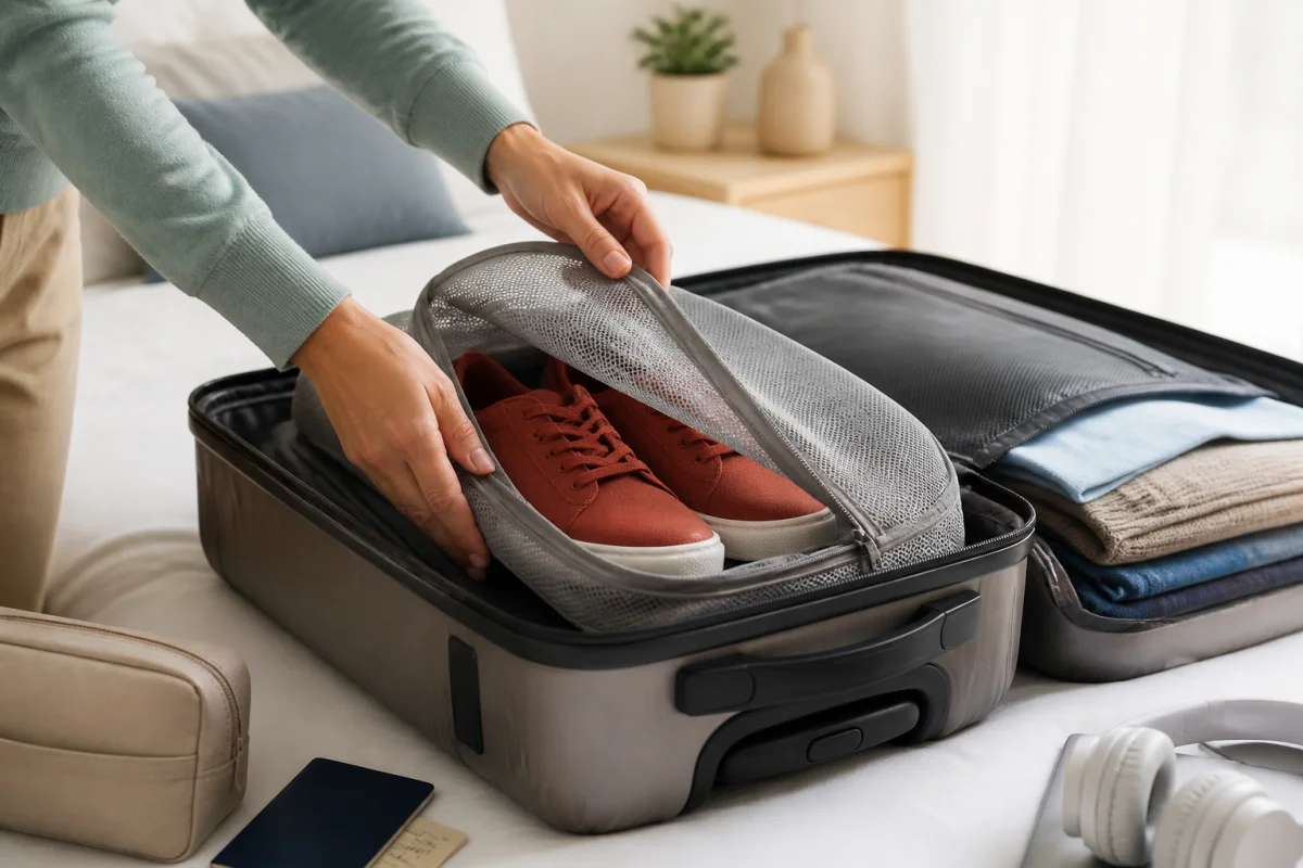 peut on mettre des chaussures dans un bagage cabine