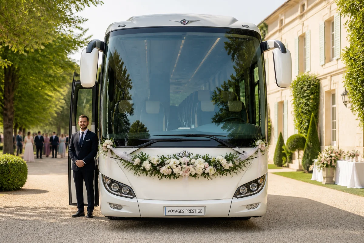 location bus mariage
