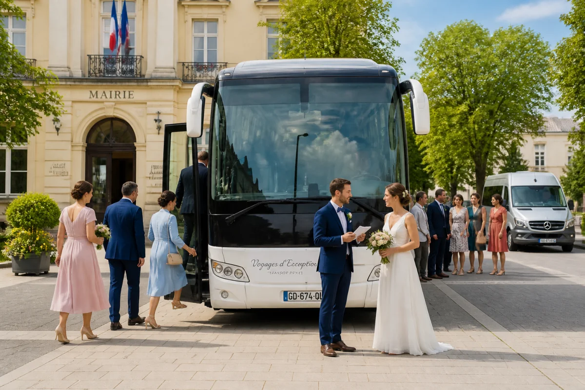 location bus mariage