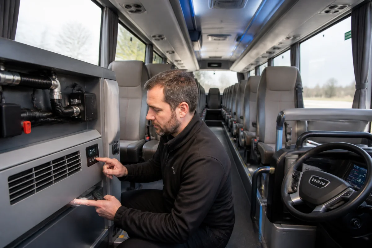 Chauffage d’appoint en autocar pour améliorer le confort à bord